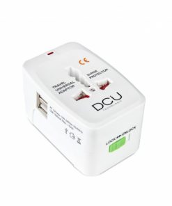 Accesorios para smartphone DCU Tecnologic | Adaptador De Viaje Universal + 2 Usb