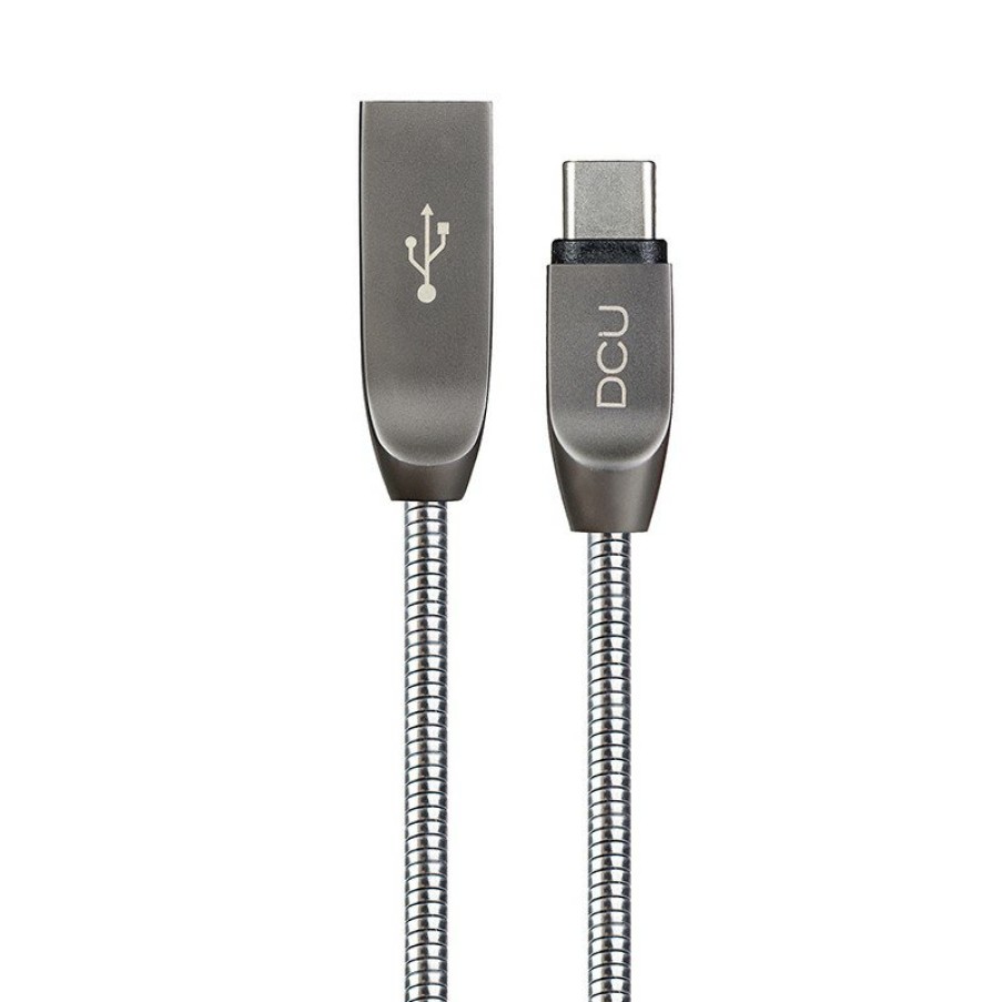 Accesorios para smartphone DCU Tecnologic | Cable Usb Tipo C A Usb Pure Metal 1M