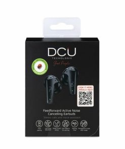 Accesorios para smartphone DCU Tecnologic | Auriculares Con Cancelacion De Ruido Activa Feedforward Negros