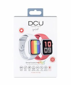 Relojes y accesorios DCU Tecnologic | Smartwatch Colorful Blanco + Rojo