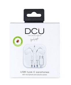 Accesorios para smartphone DCU Tecnologic | Auriculares Usb Tipo C Estereo Blanco