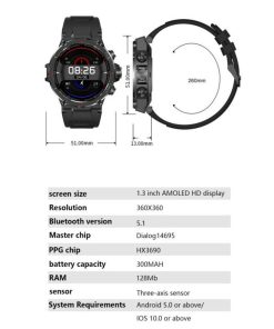 Relojes y accesorios DCU Tecnologic | Smartwatch Con Gps Y Pantalla Amoled Hd Gris