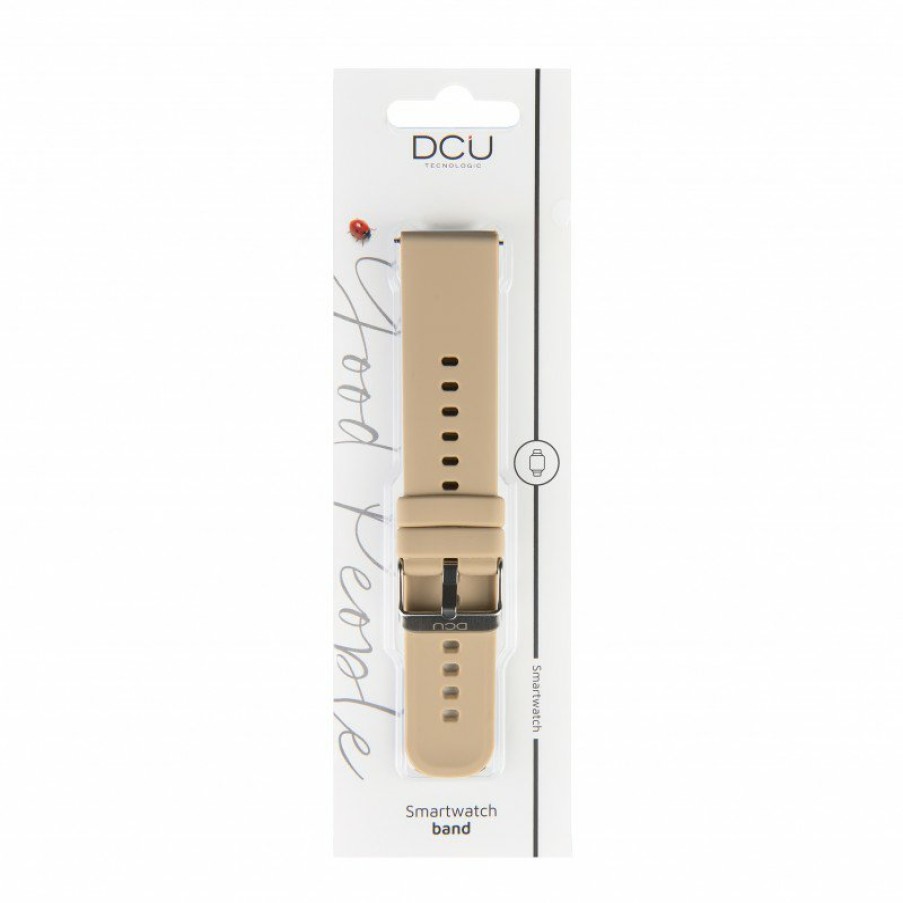 Relojes y accesorios DCU Tecnologic | Correa Silicona Beige 22Mm Para Modelo Senior