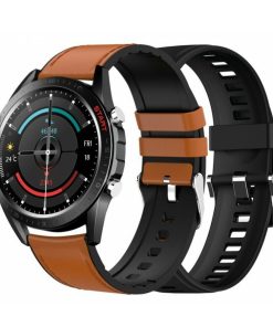 Relojes y accesorios DCU Tecnologic | Smartwatch Elegance 2 Correas Piel Marron/Silicona Negra