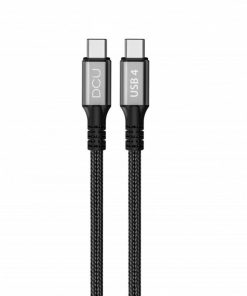 Accesorios para smartphone DCU Tecnologic | Cable Usb 4 Tipo C A Usb Tipo C 240W/40G Negro 1M