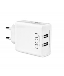 Accesorios para smartphone DCU Tecnologic | Cargador 2 X Usb 5V (2.4 A + 2.4 A)