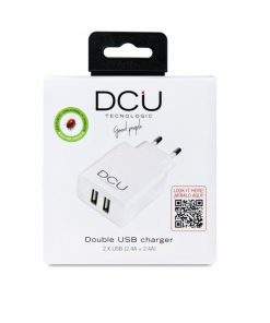 Accesorios para smartphone DCU Tecnologic | Cargador 2 X Usb 5V (2.4 A + 2.4 A)