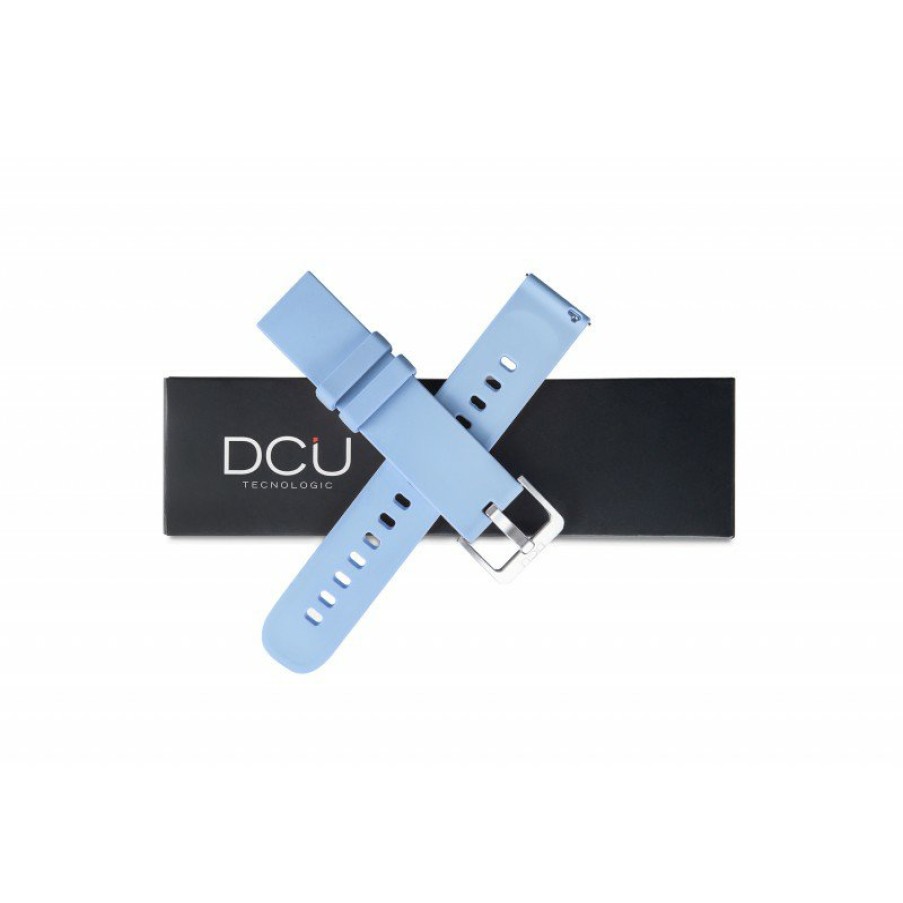 Relojes y accesorios DCU Tecnologic | Correa Silicona Azul 19Mm Para Curved Glass