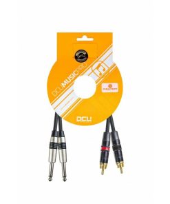 Conexiones de sonido profesional DCU Tecnologic | Pro 2 X Rca M Rean - 2 X 6,3 Jack M Mono Rean