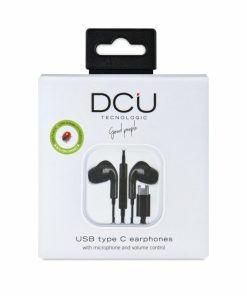 Accesorios para smartphone DCU Tecnologic | Auriculares Usb Tipo C Estereo Negros