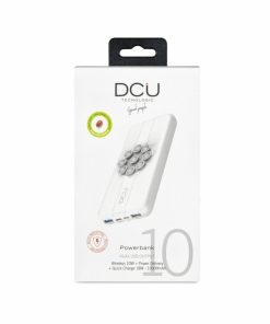 Accesorios para smartphone DCU Tecnologic | Power Bank Wireless 10W + Power Delivery 18W + Quick Charge 18W Ventosa