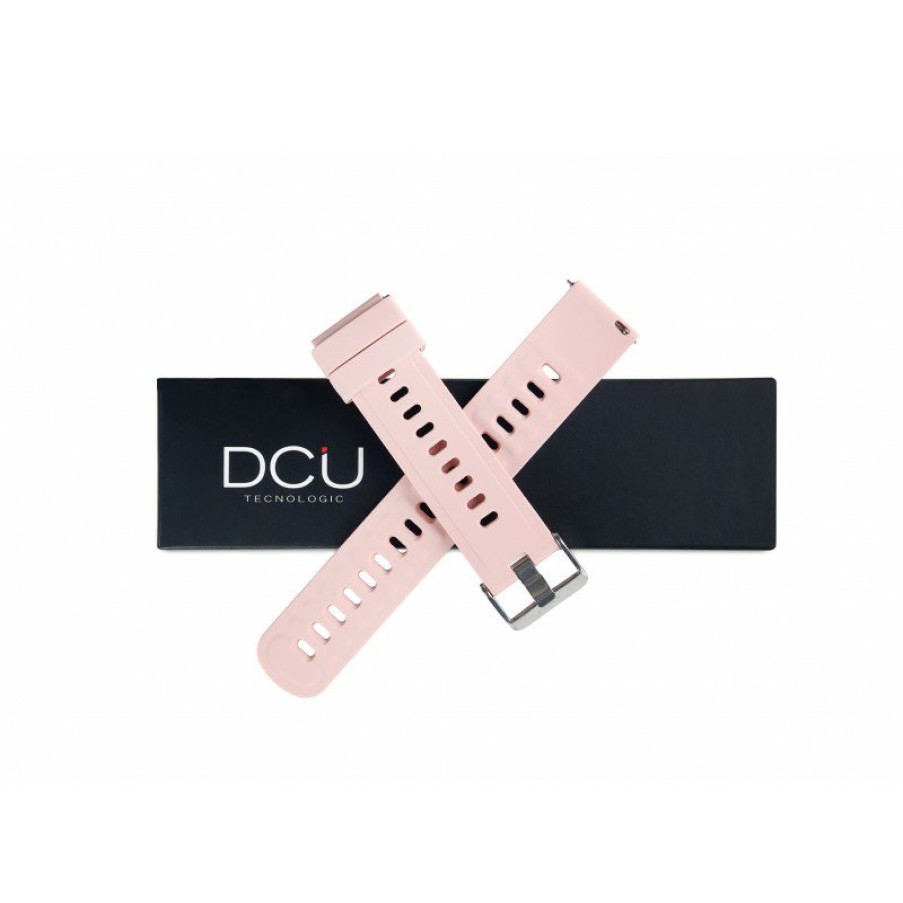 Relojes y accesorios DCU Tecnologic | Correa Silicona Rosa 19Mm Para Metal 23