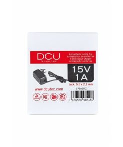 Alimentadores fijos y conmutados DCU Tecnologic | Alimentador Salida Fija 15V 1A Jack 5.5X2.1Mm