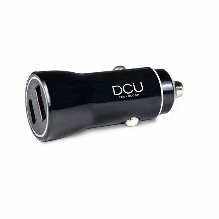 Accesorios para smartphone DCU Tecnologic | Cargador De Coche Qc 3.0 + Power Delivery 18W