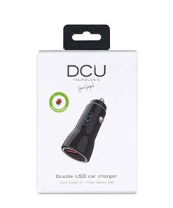 Accesorios para smartphone DCU Tecnologic | Cargador De Coche Qc 3.0 + Power Delivery 18W